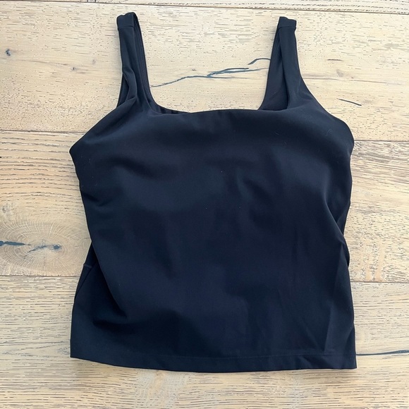 Womens FLX Affirmation Square Neck Tank Top Medium Black - Picture 1 of 5